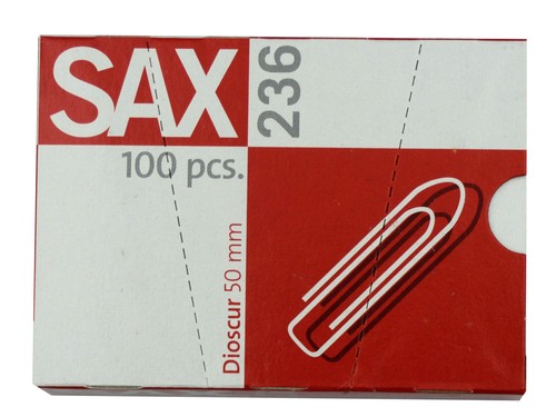 100x sax büroklammern 50mm - sax,