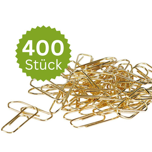 400 büroklammern 25mm gold - x,