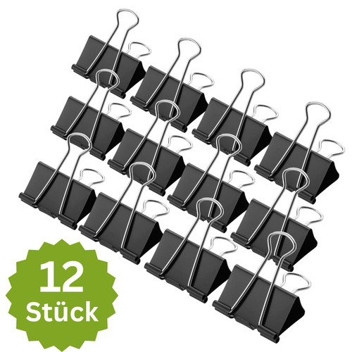 12x foldback klammern - 12x,