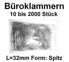 Büroklammern Briefklammern
