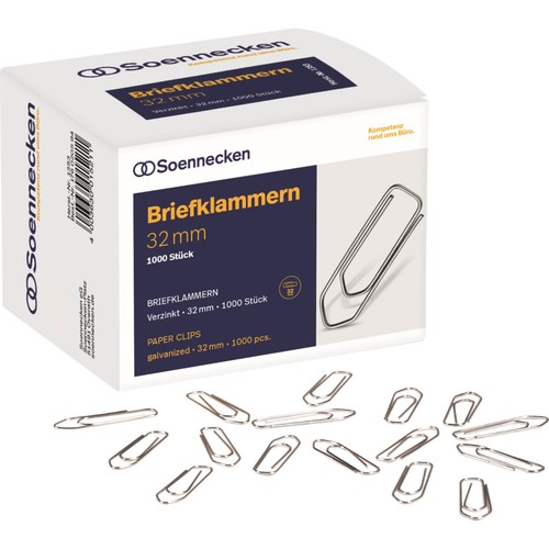 1000 büroklammern 32mm - 1000,
