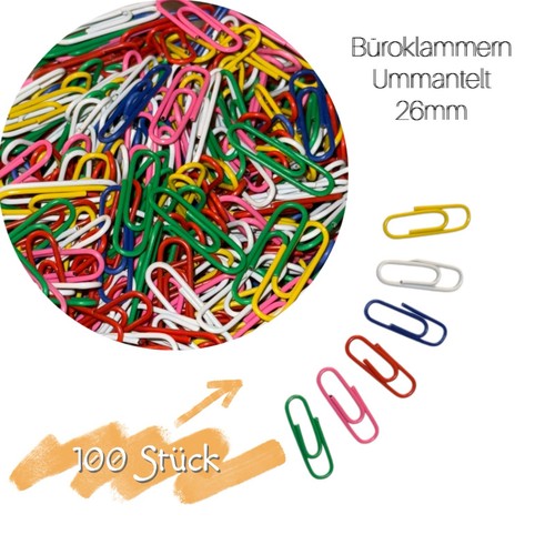 Alco büroklammern bunt - büroklammern,