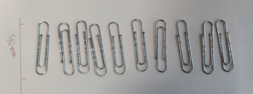 10x aktenklammern 50mm gewellt - aktenklammern,