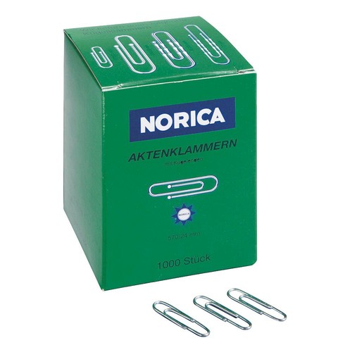 Norica büroklammern silber - norica,