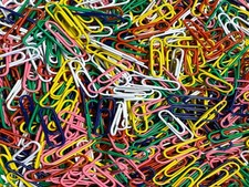 1000 Büroklammern bunt farbig