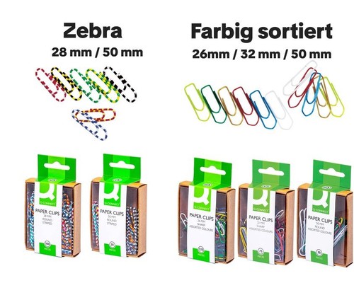 Büroklammern bunt farbig